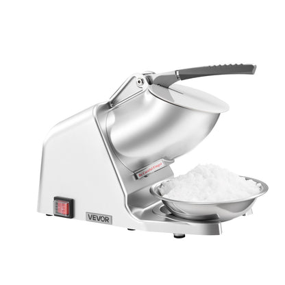 Electric Ice Crusher 300W Snow Cone Maker Shaved Ice Machine /h 4 Stainless Steel Blades Anti-Splash for a Home Lash Beauty Routine
