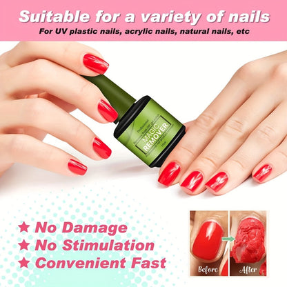 Gel Nail Polish Remover 3pcs Set – Soak Off Gel Nails, Nail Glue & Acrylic Nails in 2-3 Minutes | Fast Gentle Formula for Home DIY & Salon