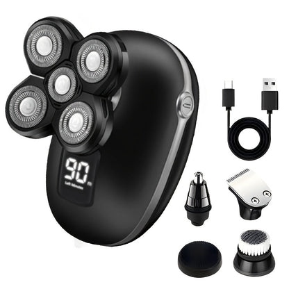 5-in-1 Electric Shaver for Men and Women IPX6 Waterproof – USB Rechargeable Body Hair Trimmer Grooming Kit with Interchangeable Heads
