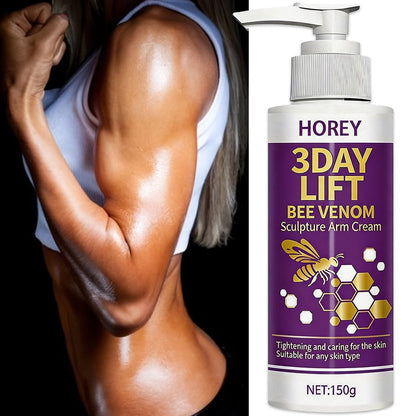 Bee Venom Firming Cream 150g – 3-Day Skin Tightening & Lifting Body Sculpting Lotion for Loose Sagging Arms, Belly, Thighs & Buttocks