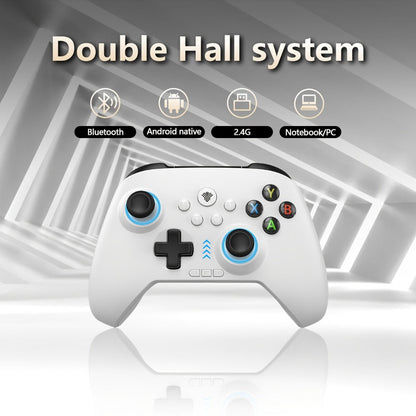 Three-Mode Wireless PC Controller with RGB Lighting, Hall Effect Joystick & Trigger, Programmable Buttons & Vibration for Windows PC