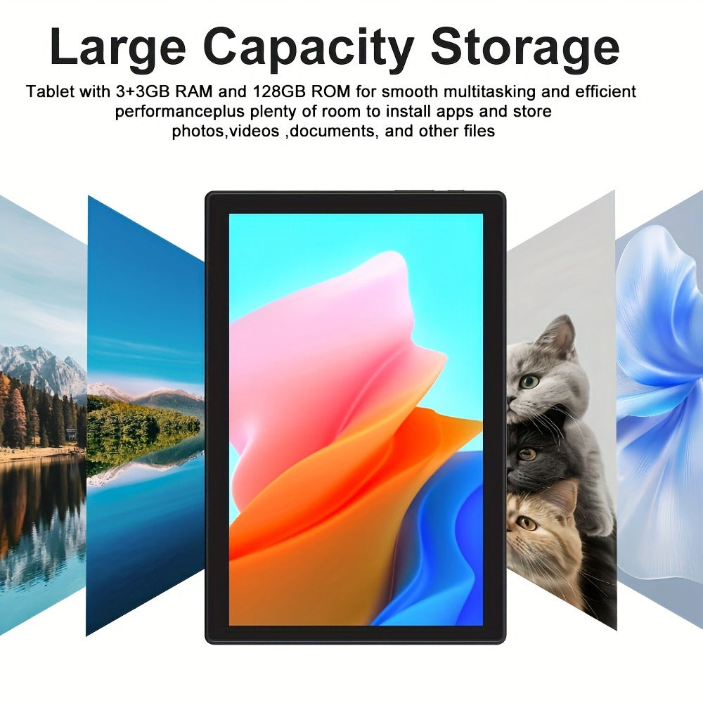 Android Tablet 10.1-Inch Pink 2-in-1 with 6GB RAM, 128GB Storage, 4G LTE and Keyboard Bundle