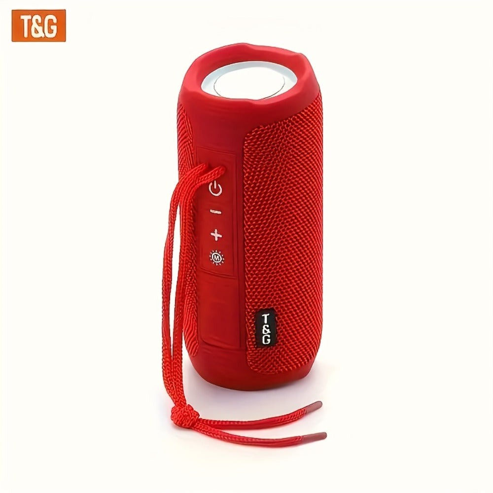 TG227 Portable Bluetooth Speaker with LED Breathing Light, TWS Stereo Sound, USB-C Rechargeable, Wireless Speaker for Outdoor Camping