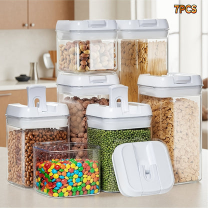 Plastic Food Storage Containers with Lids – Leak Proof Airtight Kitchen Organizer Set for Home Cooking, Dining and Outdoor Meals