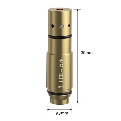 Dry Fire Laser Training Cartridge Multi-Caliber – 9mm 45ACP 223Rem 380ACP 357Sig 308Win 12GA 40Cal 6.5mm 7.62x39 | H59 Brass | Class IIIA