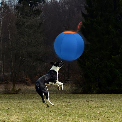 Inflatable Dog Ball Large Bear Shape Interactive Training Ball for Dogs Boredom Buster Toy for Bulldogs Australian Shepherds Golden