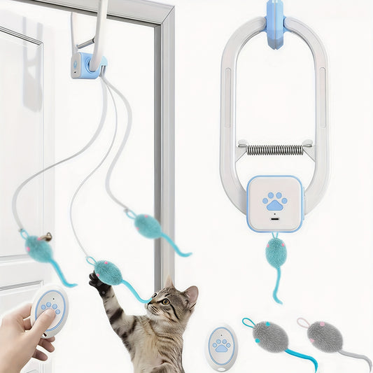 Remote Control Flying Bird Cat Toy Electric Automatic Drone with Hanging Motion Indoor Cat Enrichment Toy for Kittens Adult Cats Boredom