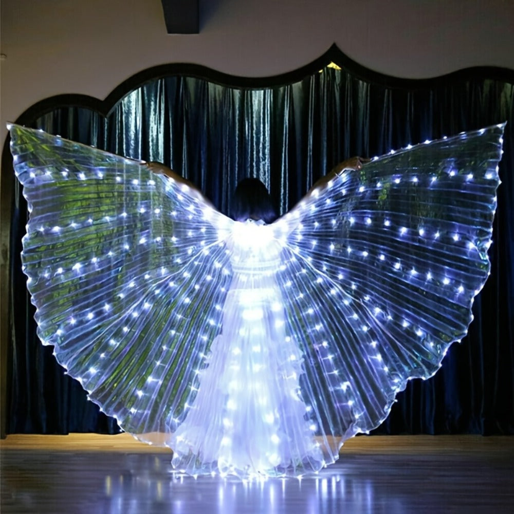 LED Feather Dance Costume Glowing Luminous with the Listed Color, Size or Set Options for Everyday Use