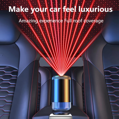 Car Aromatherapy Diffuser with Dynamic Light Show & Starry Sky Mode – Adjustable Scent Intensity, USB Rechargeable, Eliminates Odors