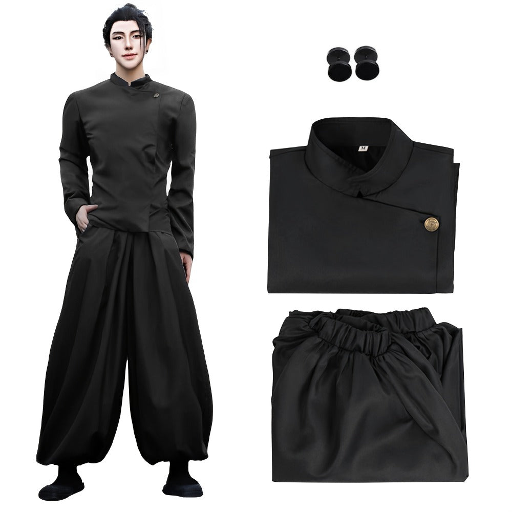 Jujutsu Kaisen Cosplay Costume Uniform, High School Satoru Gojo & Suguru Geto Outfit Set for Men
