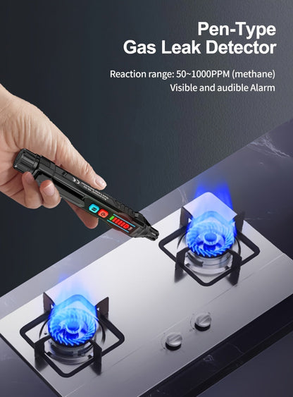 Combustible Gas Leak Detector – High Sensitivity Natural Gas & Methane Alarm with Audible & Visual Alert for Home & Industrial Safety