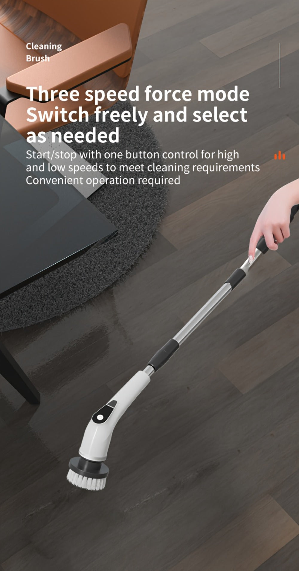 Electric Spin Scrubber with 9 Interchangeable Brush Heads 5 Speed Settings & 3 Extendable for Home Cooking, Dining and Outdoor Meals
