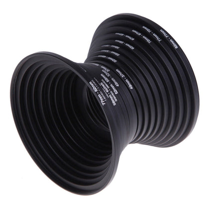 Step-Up Step-Down Lens Filter Adapter Rings 18pcs Set for DSLR Camera 37-82mm Aluminum Alloy Filter Ring Kit Compatible with Canon Nikon
