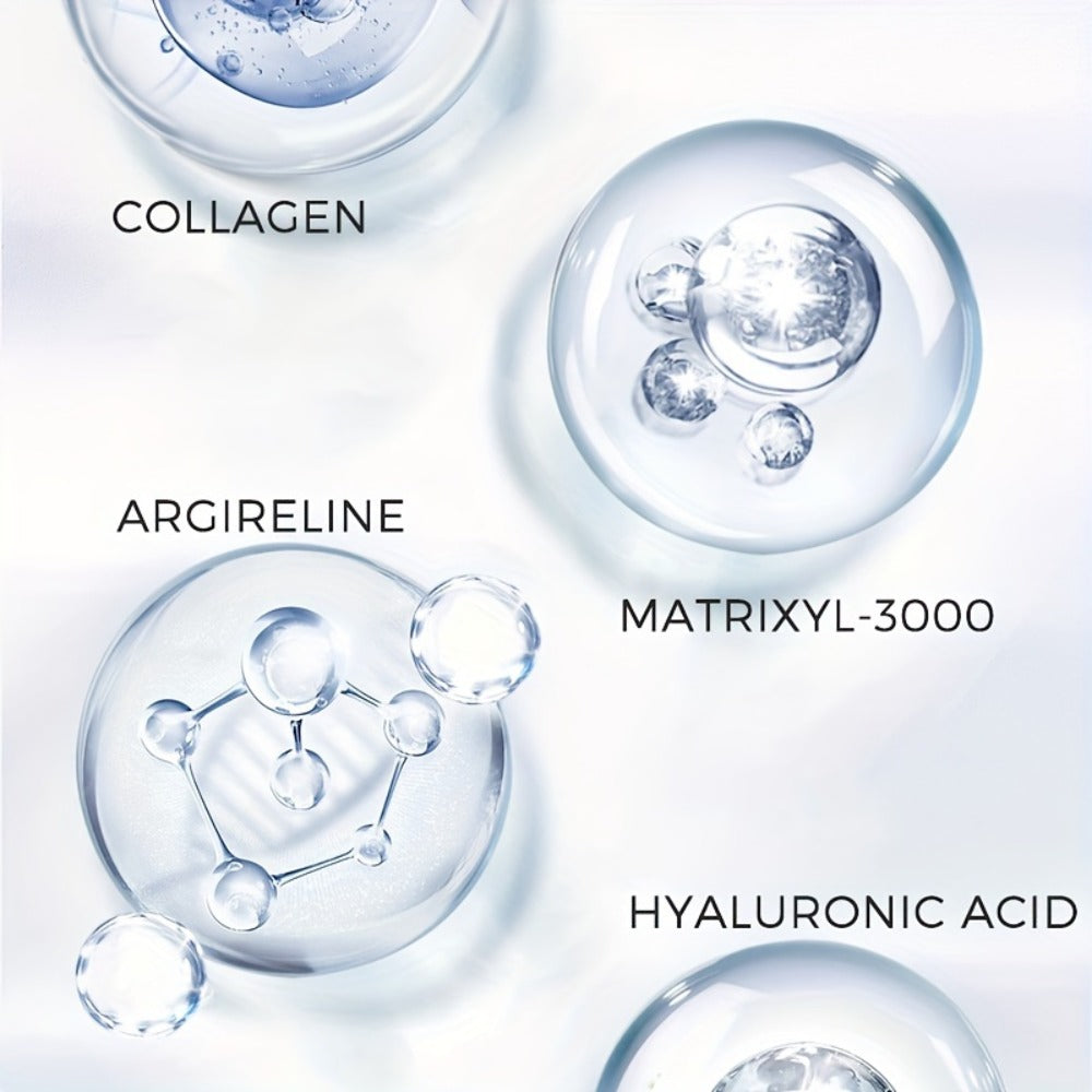 Face Serum with Matrixyl 3000, Argireline, Collagen and Hyaluronic Acid in a 30ml Amber Dropper Bottle