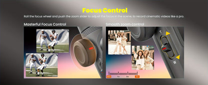 AOCHUAN Smart X Pro Combo 3-Axis Smartphone Gimbal Stabilizer, RGB Fill Light, Extension Rod
