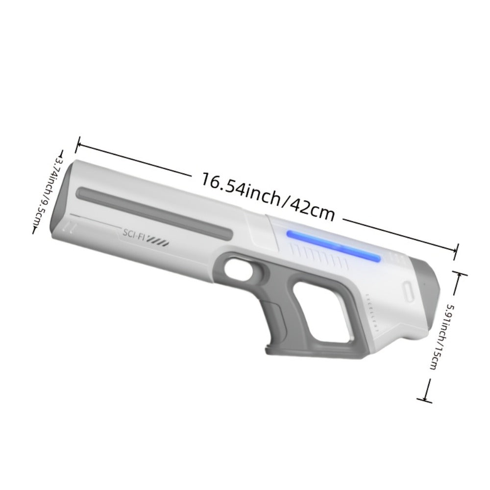 LED Light-Up Electric Water Gun Auto-Fill USB Rechargeable 40Ft Range with the Listed Color, Size or Set Options for Everyday Use