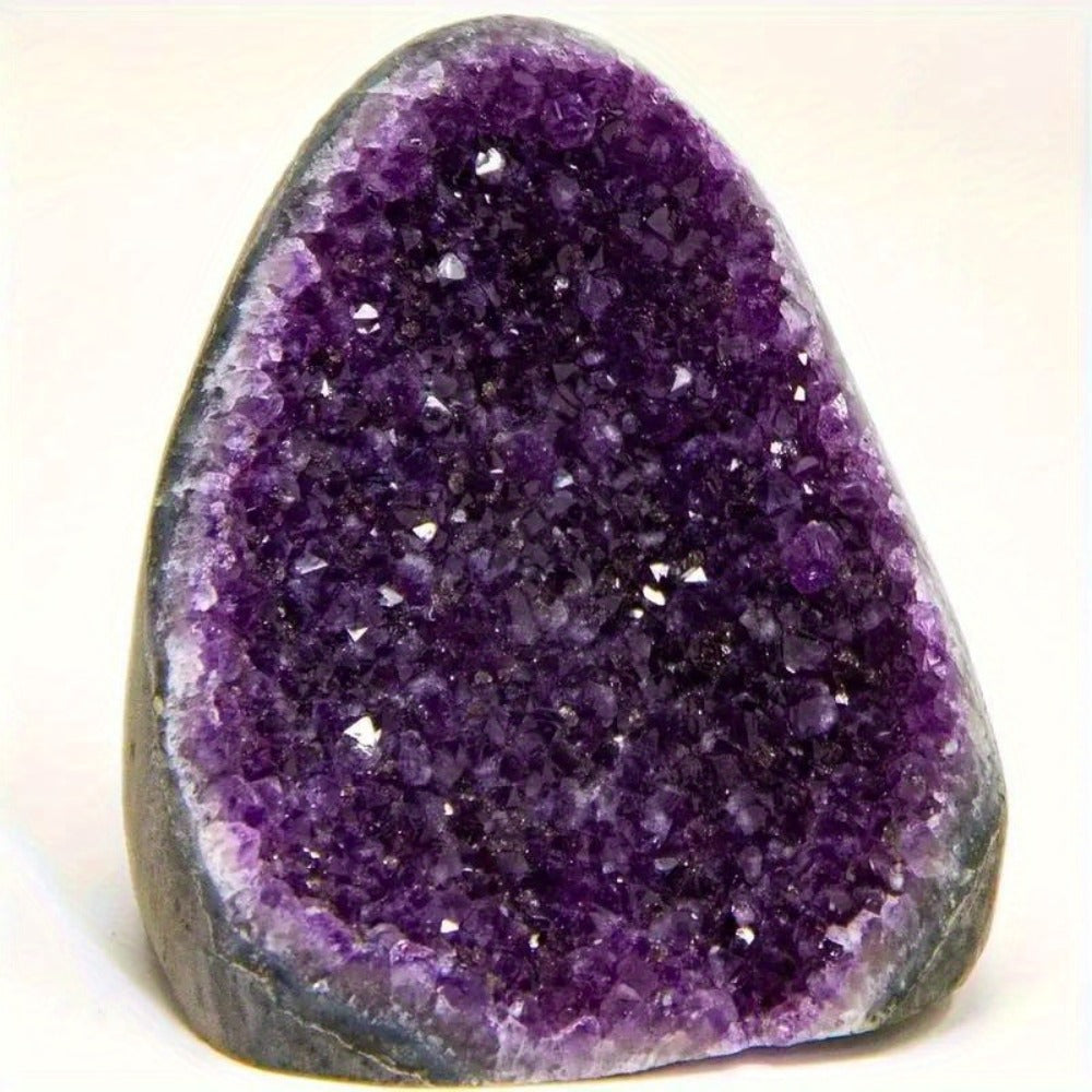 Amethyst Crystal Cave Cluster Natural Uruguayan Polished Edges Geode Home Office Decor Meditation Healing Crystal Birthday Holiday Hanukkah