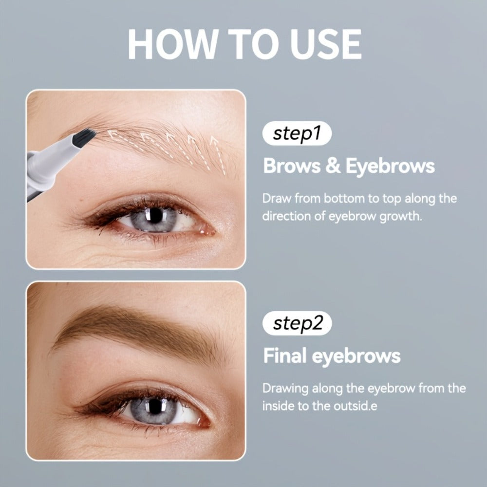 Waterproof Eyebrow Pen Fluffy Quick-Dry, for Makeup, Travel and Everyday Vanity Use, with the Listed Configuration