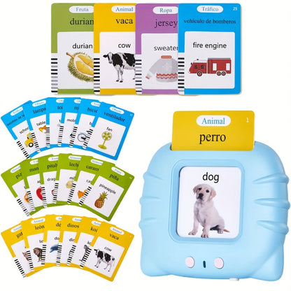 Bilingual English Speaking Flash Cards for Kids, 56 Cards 112 Visual Sight with the Listed Color, Size or Set Options for Everyday Use