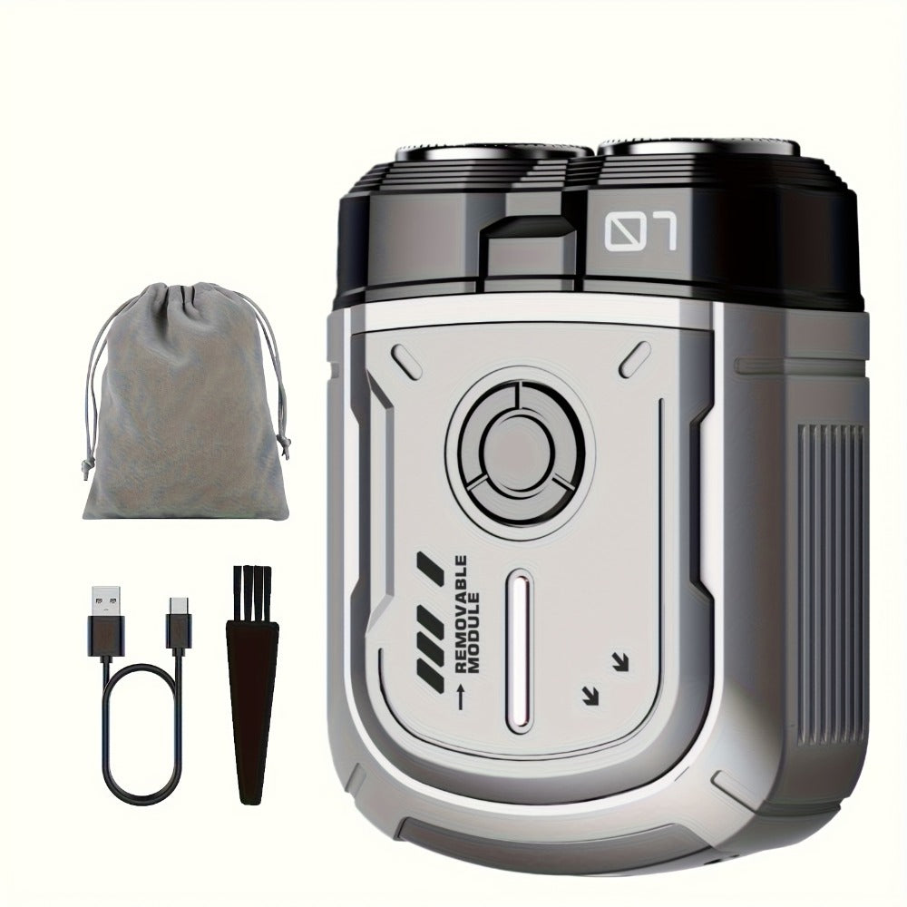 Electric Shaver Mini Dual Floating Blade with USB Charging and Select Waterproof or Digital Display Options