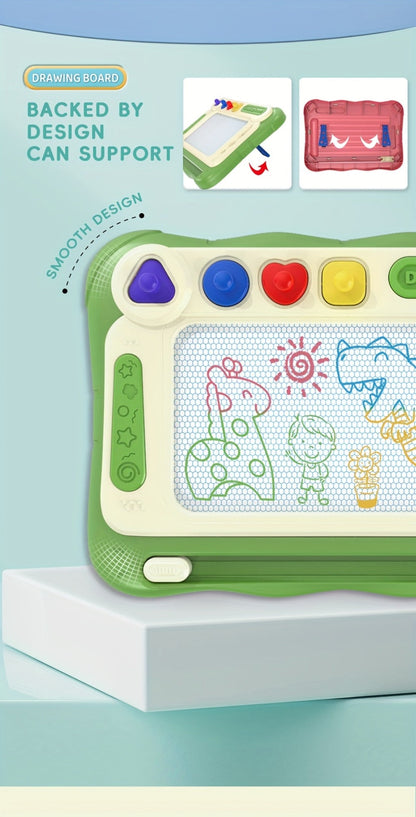 Kids Drawing Board Easel Upgraded with 4 Stamps & Paintbrush with the Listed Color, Size or Set Options for Everyday Use