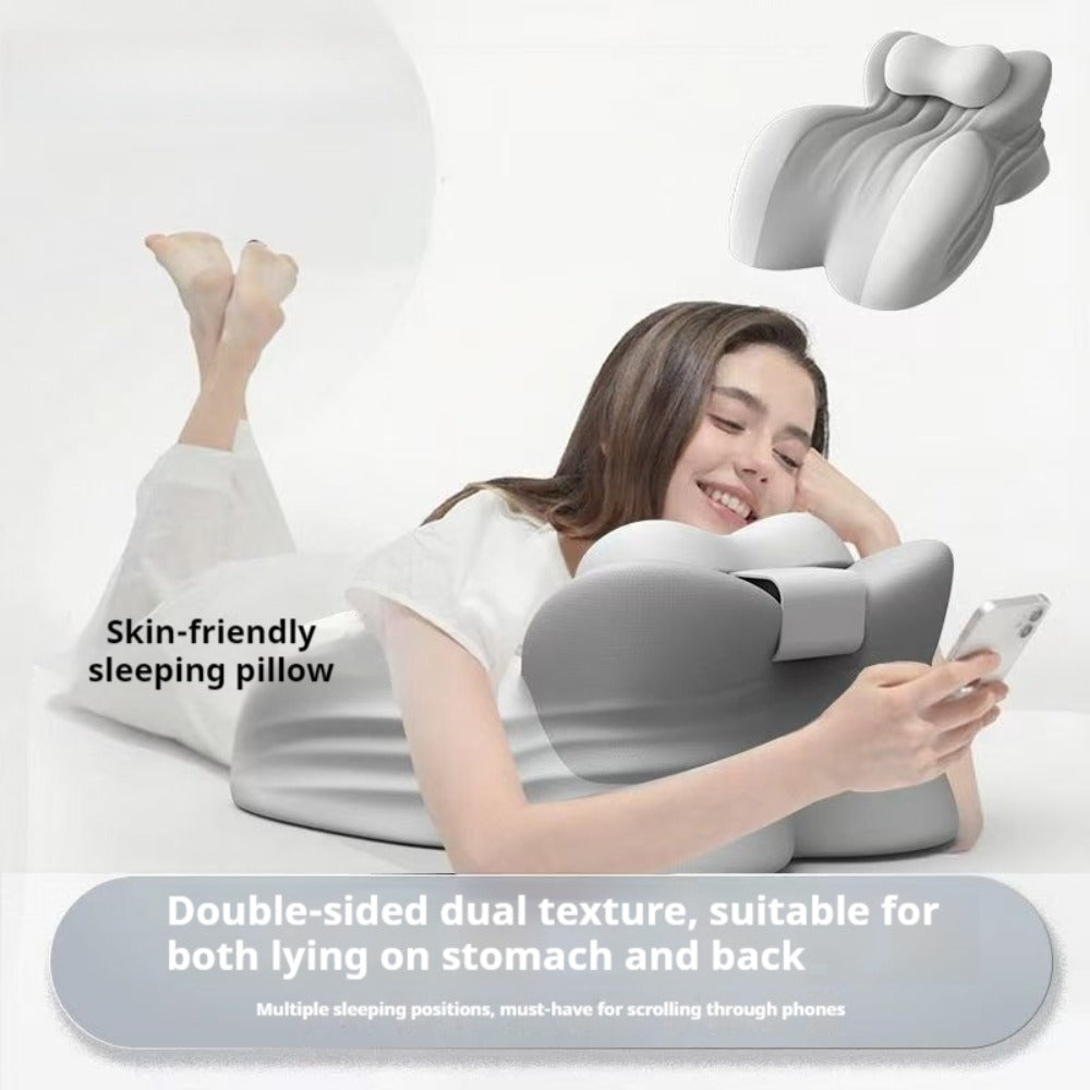 Wedge Pillow Memory Foam – Ergonomic Cervical & Lumbar Support for Stomach, Side & Back Sleepers | Breathable Removable Washable Cover