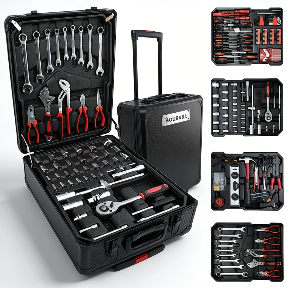 52-Piece Professional Tool Set – Multi-Function Home & Car Repair Toolkit with Portable Toolbox, Ideal Gift for DIY Enthusiasts and Auto