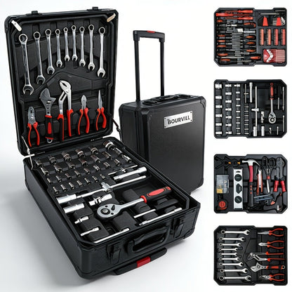 52-Piece Professional Tool Set – Multi-Function Home & Car Repair Toolkit with Portable Toolbox, Ideal Gift for DIY Enthusiasts and Auto