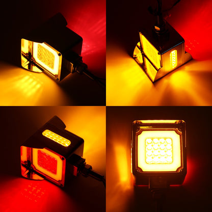 LED Side Marker Lights Square Truck Cab Clearance Lights 12V Waterproof Turn Signal Indicator Side Lights for Cars Trucks Trailers
