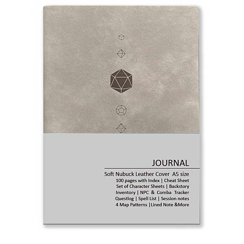 DnD Campaign Journal for D&D 5e & 5R Players, RPG Notebook with Character Sheets, Spell Tracker, Quest Log