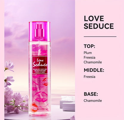 Body & Hair Fragrance Mist for Women 2PCS Set - Perfume Spray 8 fl oz, Fruity Floral Scents Peach Pear Cherry Blossom