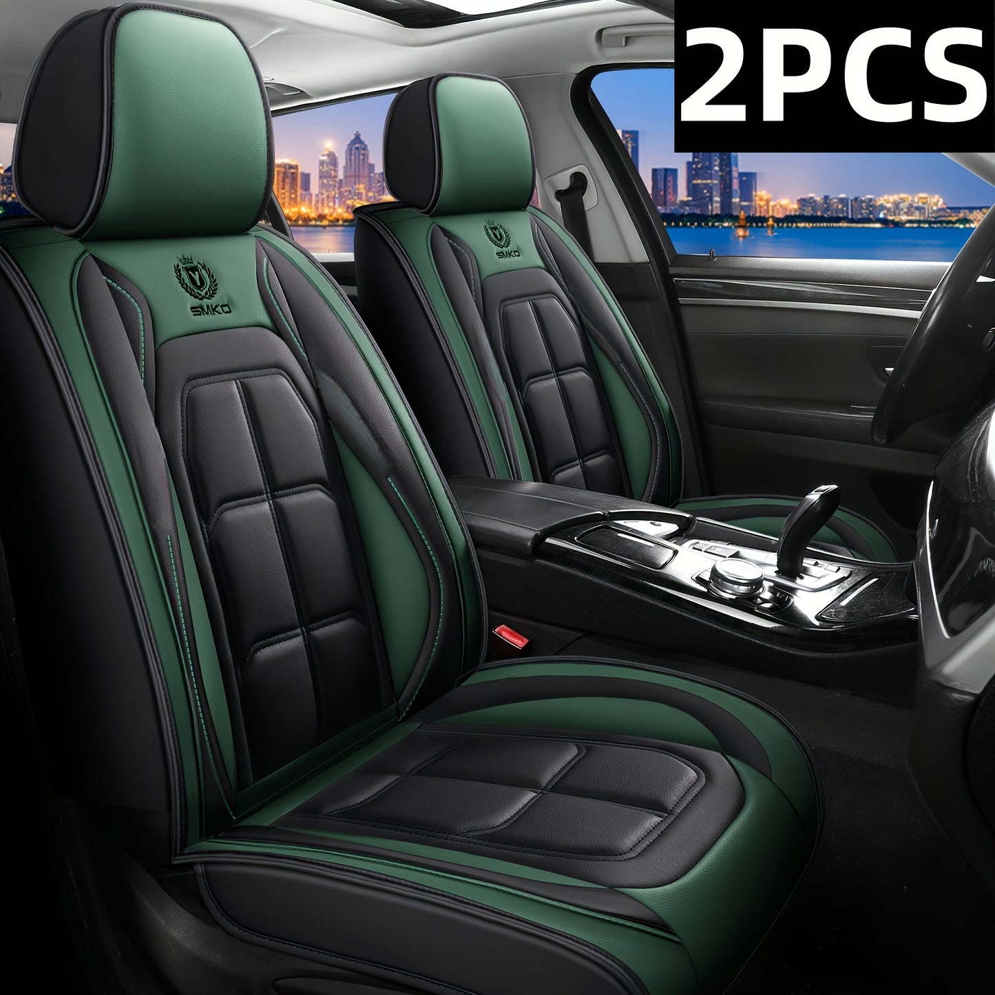 Padded Car Seat Covers in Five Colors with Single Front, Front Pair or Five-Seat Set Options