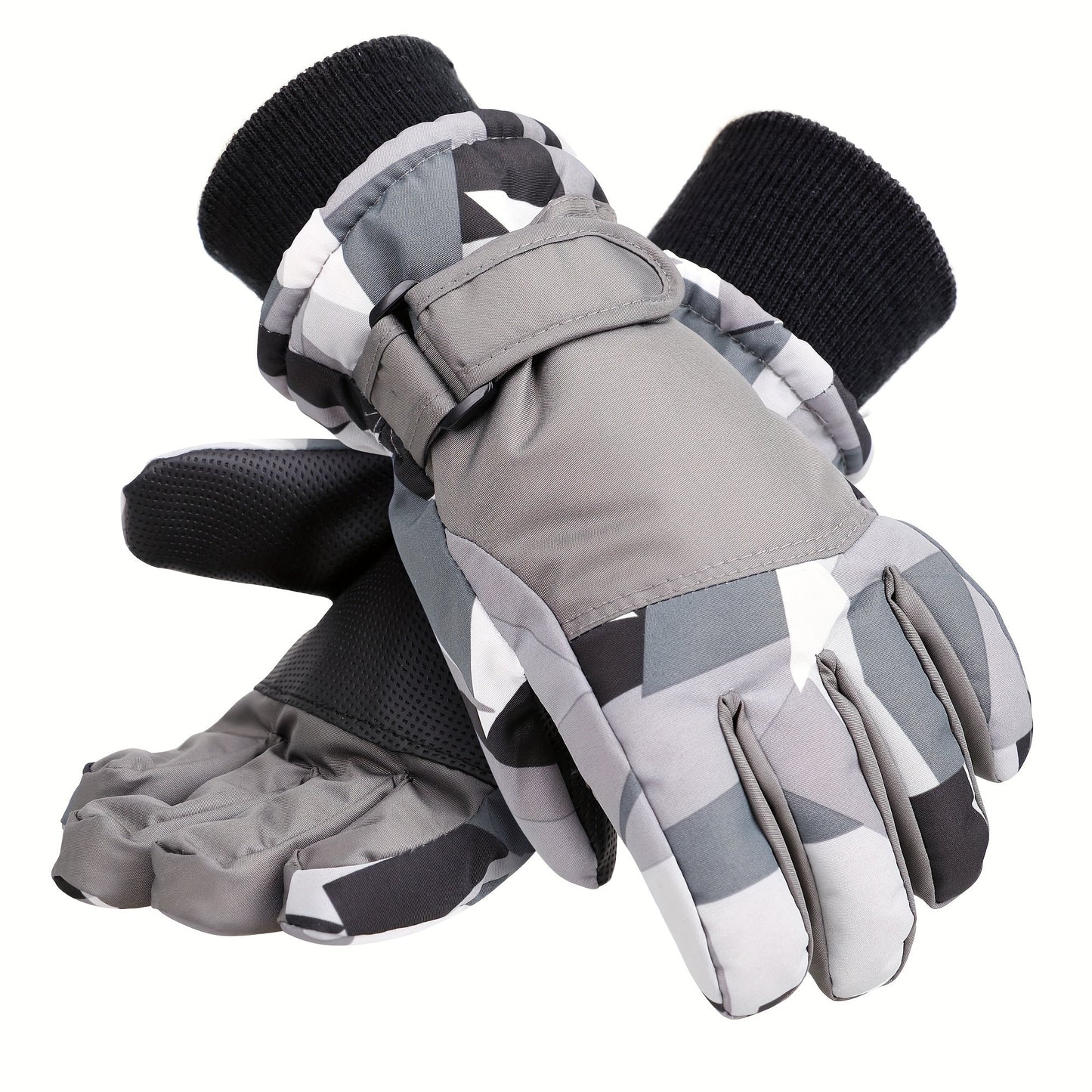 Winter Ski Gloves for Skiing & Cycling – Windproof Waterproof Thermal Gloves for Men & Women, Non-Slip Grip, Touchscreen Compatible