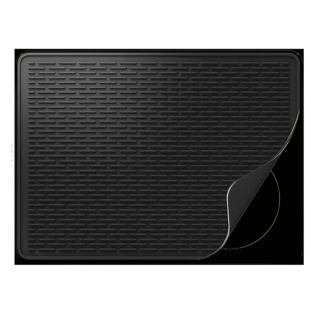 Silicone Stove Top Cover Mat, Heat-Resistant 28x20 Inch Cooktop Protector & Dish Drying Mat for Gas & Electric Stoves