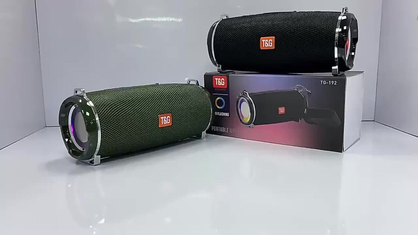 Bluetooth Speaker T&G TG192 with 2400mAh Battery, IPX4 Rating, RGB Breathing Light and Five Color Options