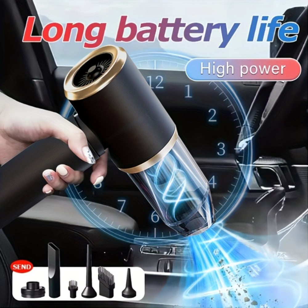 2-in-1 Handheld Vacuum Blower USB Rechargeable Cordless Mini Vacuum Cleaner Blow Suction Mode for Entryways, Bedrooms and Living Spaces