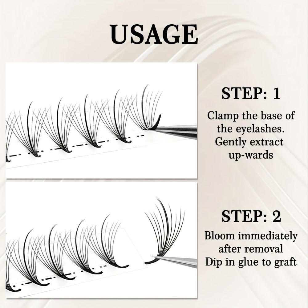 120-Fan Tray Premade Volume Lash Extensions 5D 7D 9D Wispy Faux Mink Eyelash Extensions C D Curl Mix 8-15mm