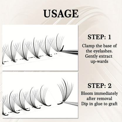 120-Fan Tray Premade Volume Lash Extensions 5D 7D 9D Wispy Faux Mink Eyelash Extensions C D Curl Mix 8-15mm