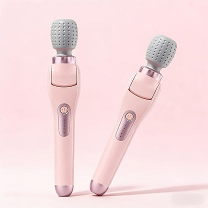 Electric Handheld Massager 180° Foldable Massage Stick, 5-Speed Vibration USB Rechargeable Rotating Head