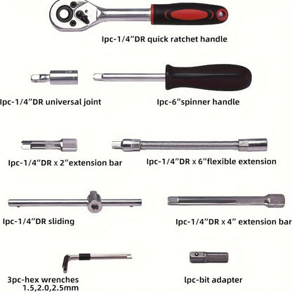 Automotive Mechanic Tool Set in 53-Piece, 325-Piece or 47-Piece with Gloves Checkout Options