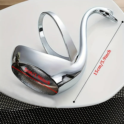Swan Shaped Cutlery Rack Stainless Steel | Elegant Decorative Plate Holder Stand | Creative Metal Tableware Display for Party Wedding Dining
