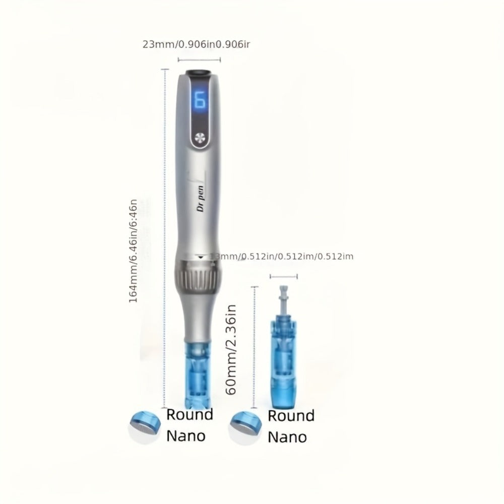 Dr. Pen M8S Microneedling Pen with 25Pcs Nano Cartridges for Entryways, Bedrooms and Living Spaces