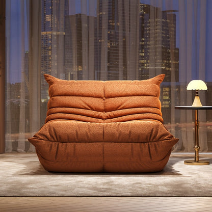 Floor Sofa with Modular Design and Tufted Back for Living Room detail image - detail view 14
