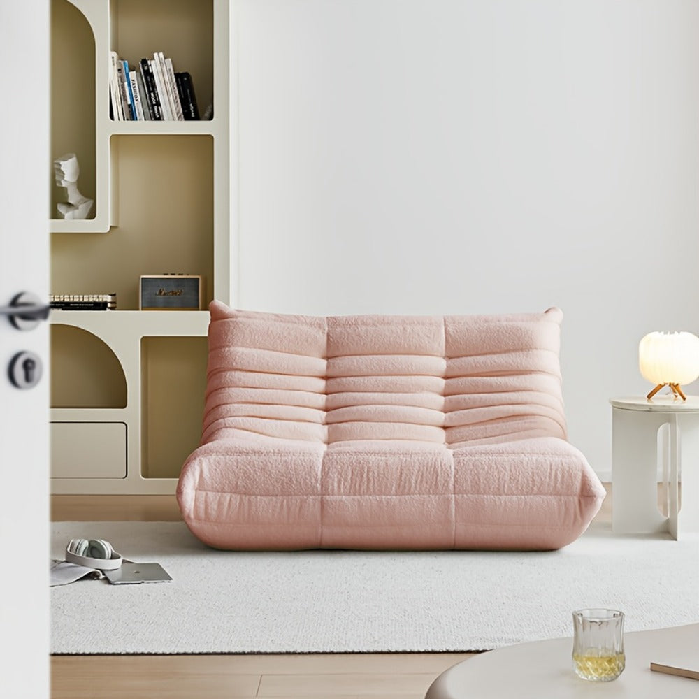 Floor Sofa with Modular Design and Tufted Back for Living Room detail image - detail view 17