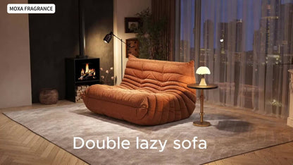 Floor Sofa with Modular Design and Tufted Back for Living Room detail image - detail view 18