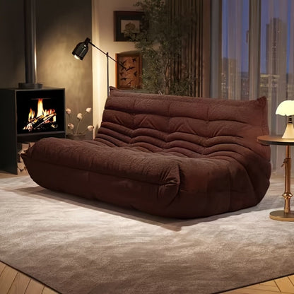 Floor Sofa with Modular Design and Tufted Back for Living Room detail image - detail view 23