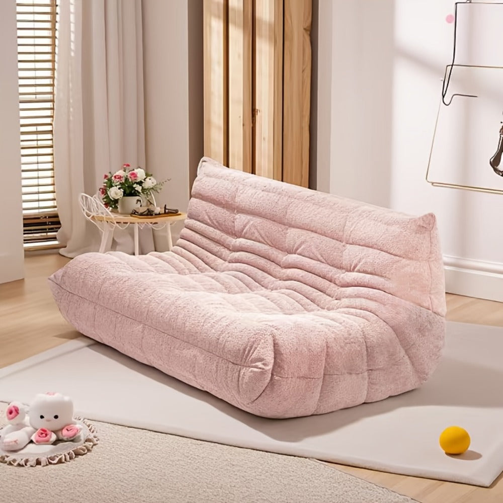 Floor Sofa with Modular Design and Tufted Back for Living Room detail image - detail view 24