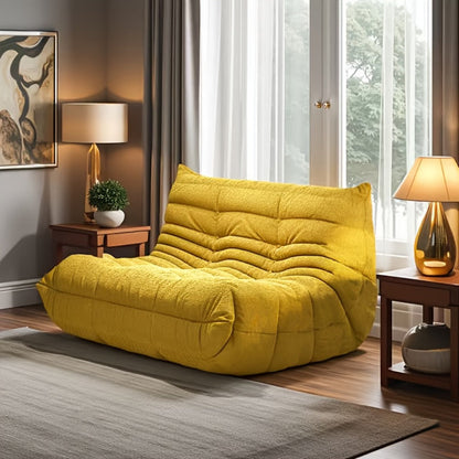 Floor Sofa with Modular Design and Tufted Back for Living Room detail image - detail view 27