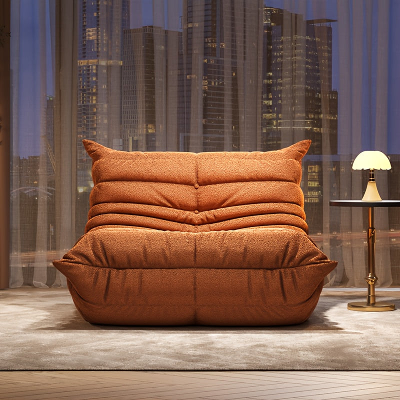 Floor Sofa shown in the Orange option