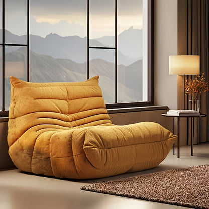 Floor Sofa shown in the Yellow Single option
